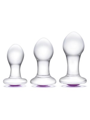 Glas - Bling Bling Glass 3 pc Anal Training Kit