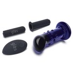 Glas - Rechargeable Remote Controlled Vibrating Dotted  G-Spot/P-Spot Plug