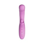 Good Vibes Only - Thrusting Tong Vibrator - Roze