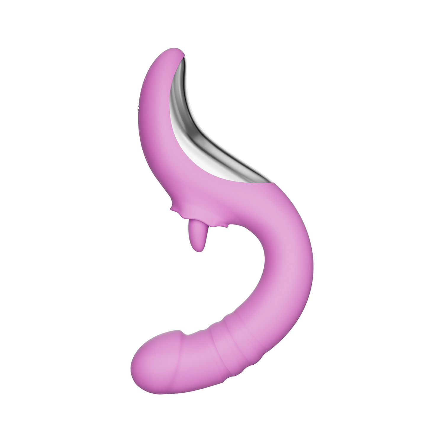 Good Vibes Only - Thrusting Tong Vibrator - Roze - Afbeelding 9