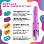 Good Vibes Only - 360° Rotating Thrusting Vibrator - Roze