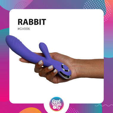Vibro rabbit - Violet - Good Vibes Only