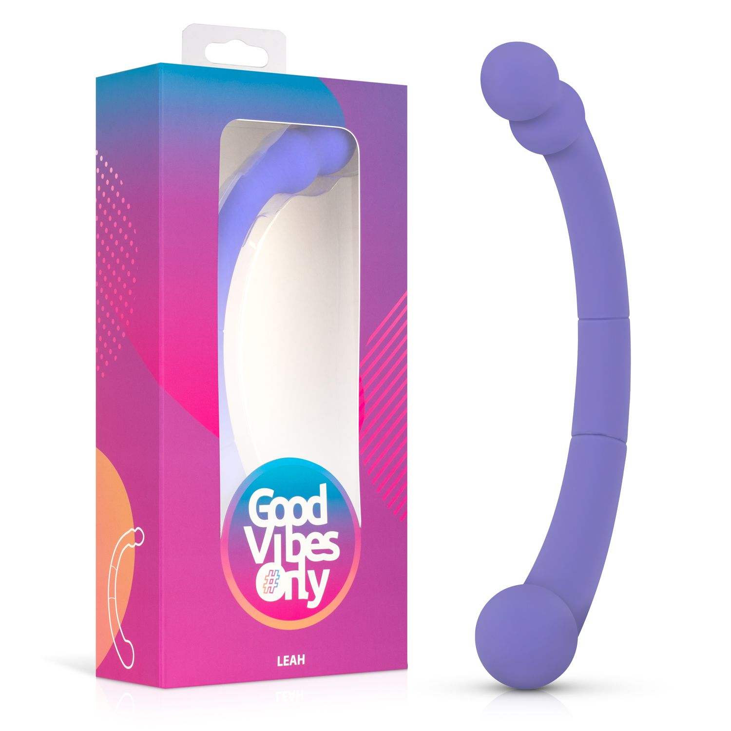 Good Vibes Only - Double End Vibrator Leah - Purple - EasyToys