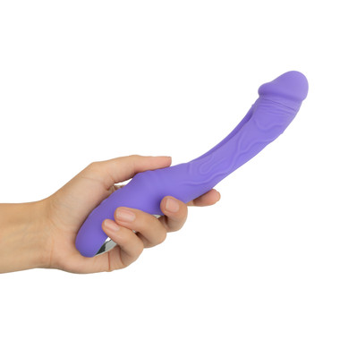 Gode Vibrante Chauffant - 10 Modes De Vibration - Silicone Souple - Rechargeable USB - Unisexe