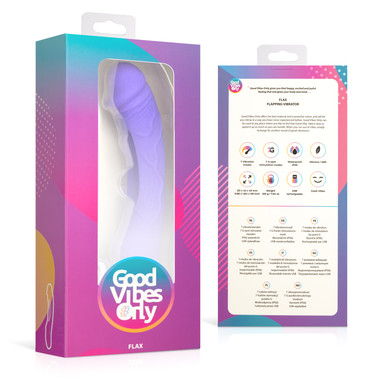 Good Vibes Only - Flax Vibrating Dildo with G-Spot Stimulator - EasyToys Good Vibes Only - Flax Vibrating Dildo with G-Spot Stimulator - EasyToys