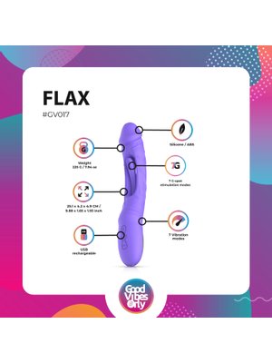 Good Vibes Only - Flax Vibrerende Dildo met G-Spot Stimulator
