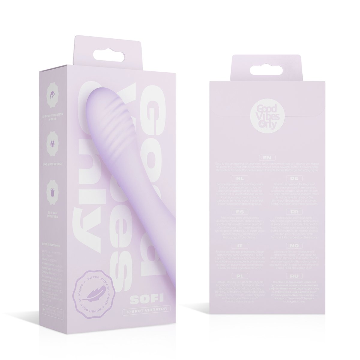 Good Vibes Only - G-spot Vibrator - Soft Silicone - Paars