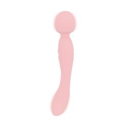 Good Vibes Only - Vibrador Varita de Doble Cara - Soft Silicone - Rosa