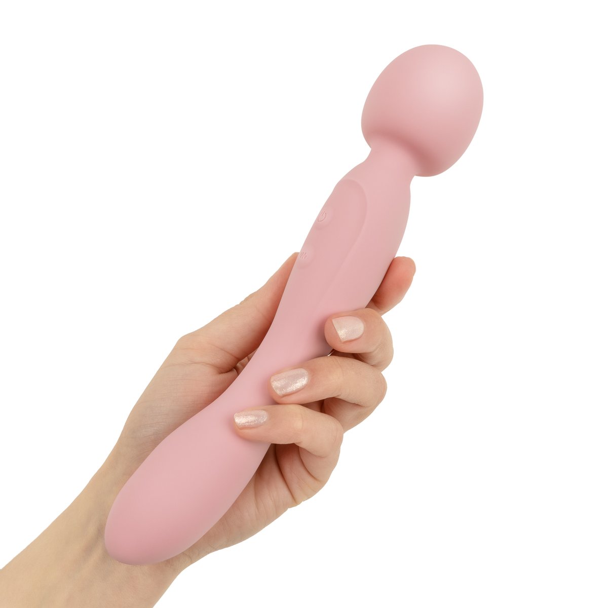 Good Vibes Only - Dubbelzijdige Wand Vibrator - Soft Silicone - Roze