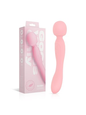 Good Vibes Only - Dubbelzijdige Wand Vibrator - Soft Silicone - Roze