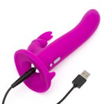 Happy Rabbit – Vibrerende Strap-On Set – Magenta