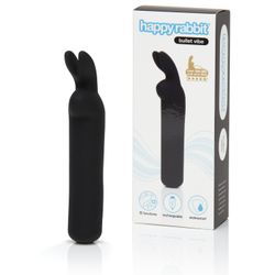 Happy Rabbit - Rechargeable Vibrating Bullet Black