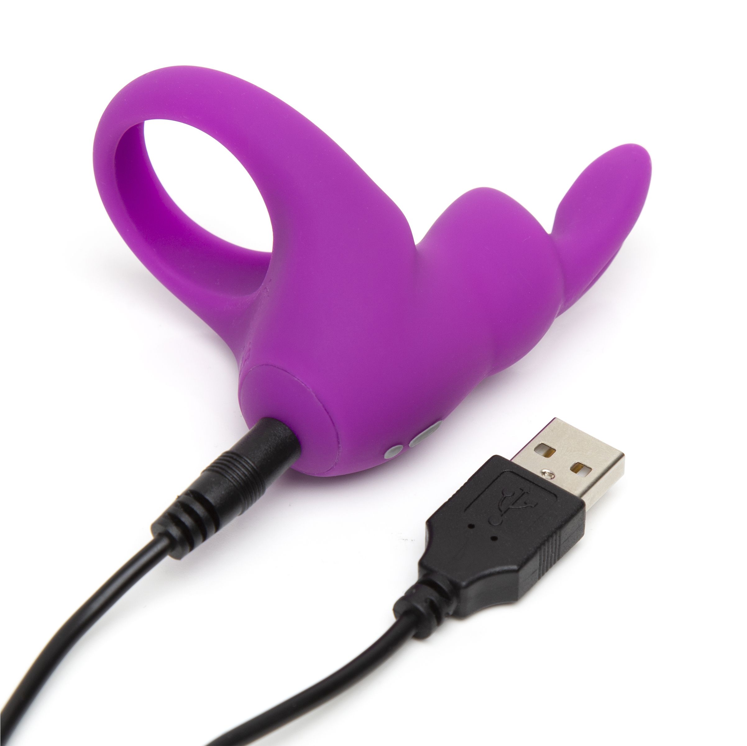 Happy Rabbit – Rabbit Cockring – Oplaadbaar Vibrerend – Blauw foto 5