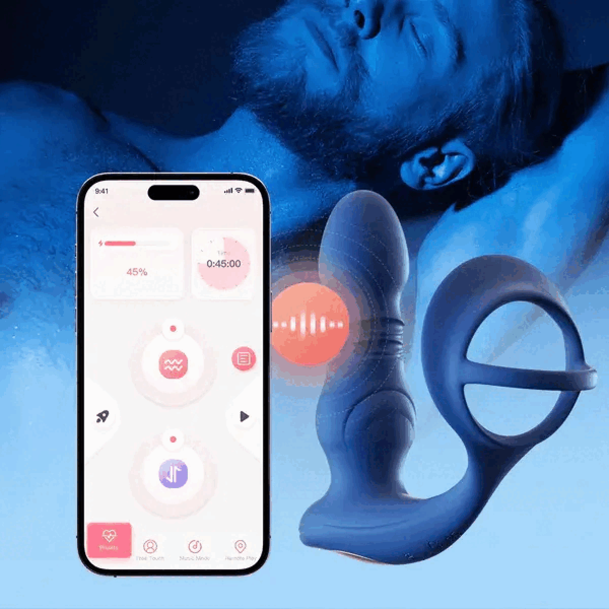 vibrator mit stoß Rabbit Vibrator mit Stoßfunktion - Ø 3,7cm main image 1