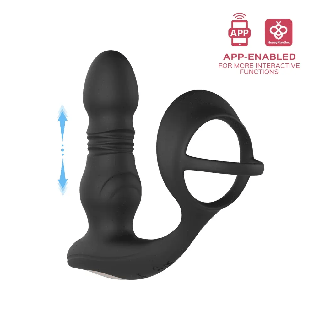 HoneyPlayBox – Cyrus Thrusting Prostate Vibrator – Zwart
