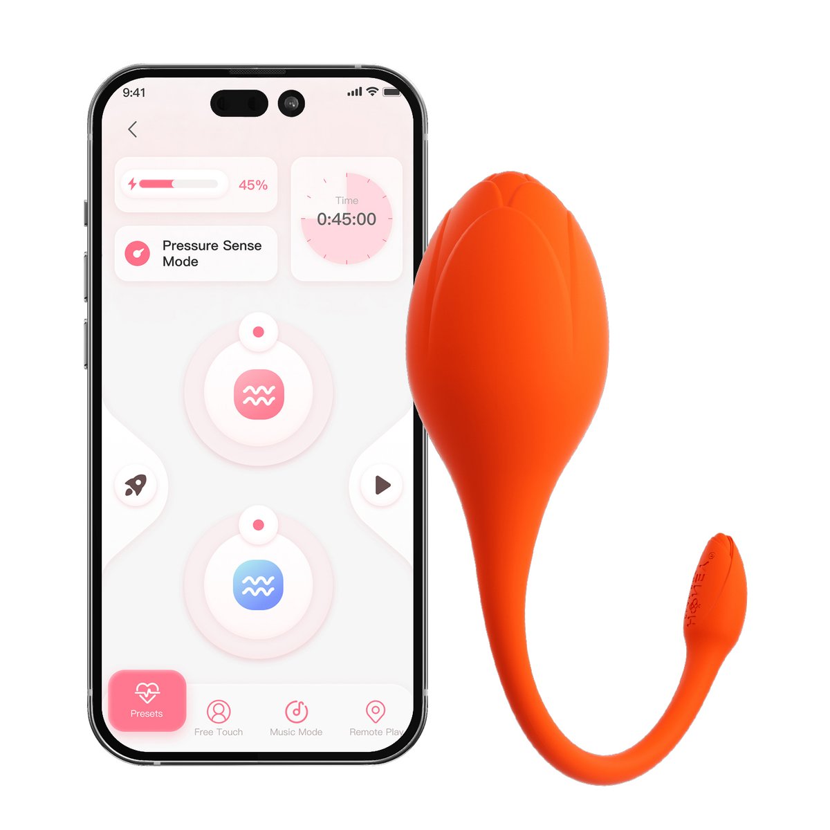 HoneyPlayBox - LILI App-bestuurde Eivibrator Oranje