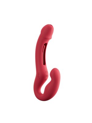 HoneyPlayBox - App-Gestuurde Strapless Koppel Vibrator - Rood