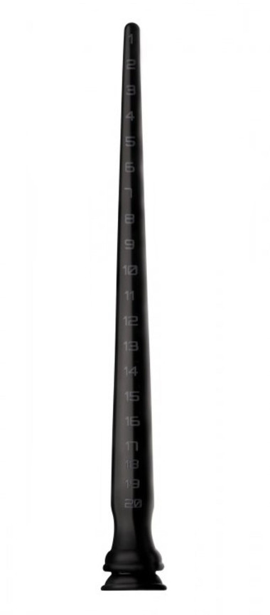 long tapered anal plug Metallic Tapered Tip Long Neck Butt Plug with Diamond – honeypleasures main image 1