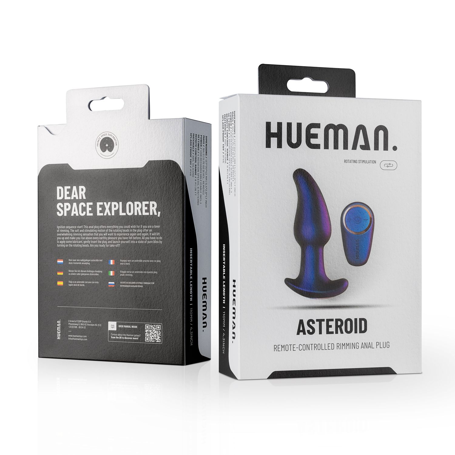 Hueman - Asteroid Rimmende Anaal Plug - EasyToys