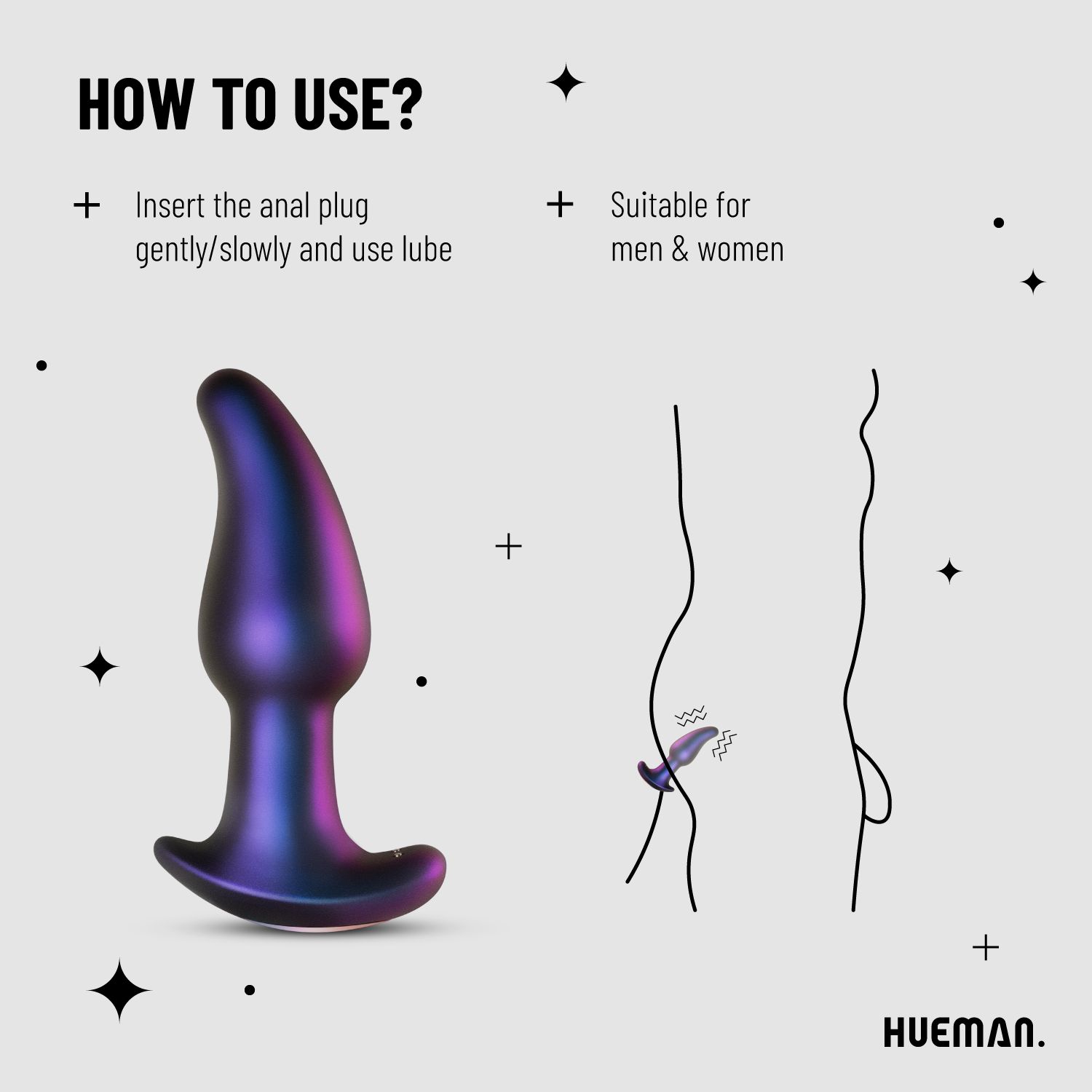 Hueman - Plug anal effet anulingus Asteroid - Adam et Eve