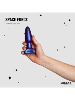 Hueman - Space Force Vibrerende en Stotende Buttplug