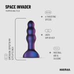Hueman - Space Invader Vibrerende en Stotende Buttplug