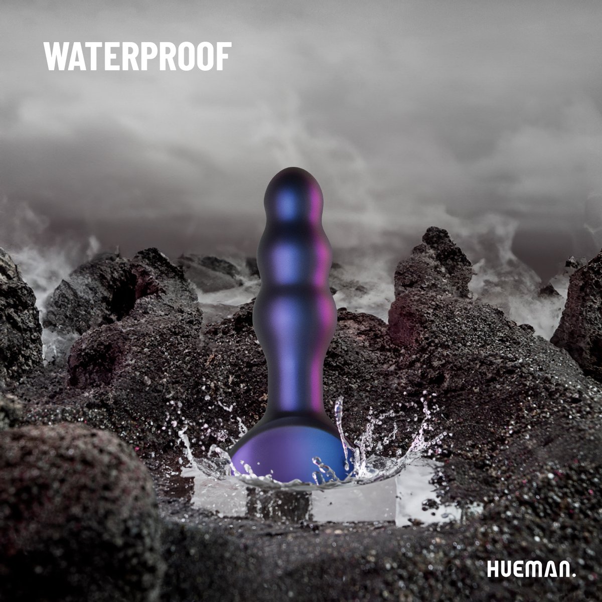 Hueman - Space Invader Vibrerende en Stotende Buttplug