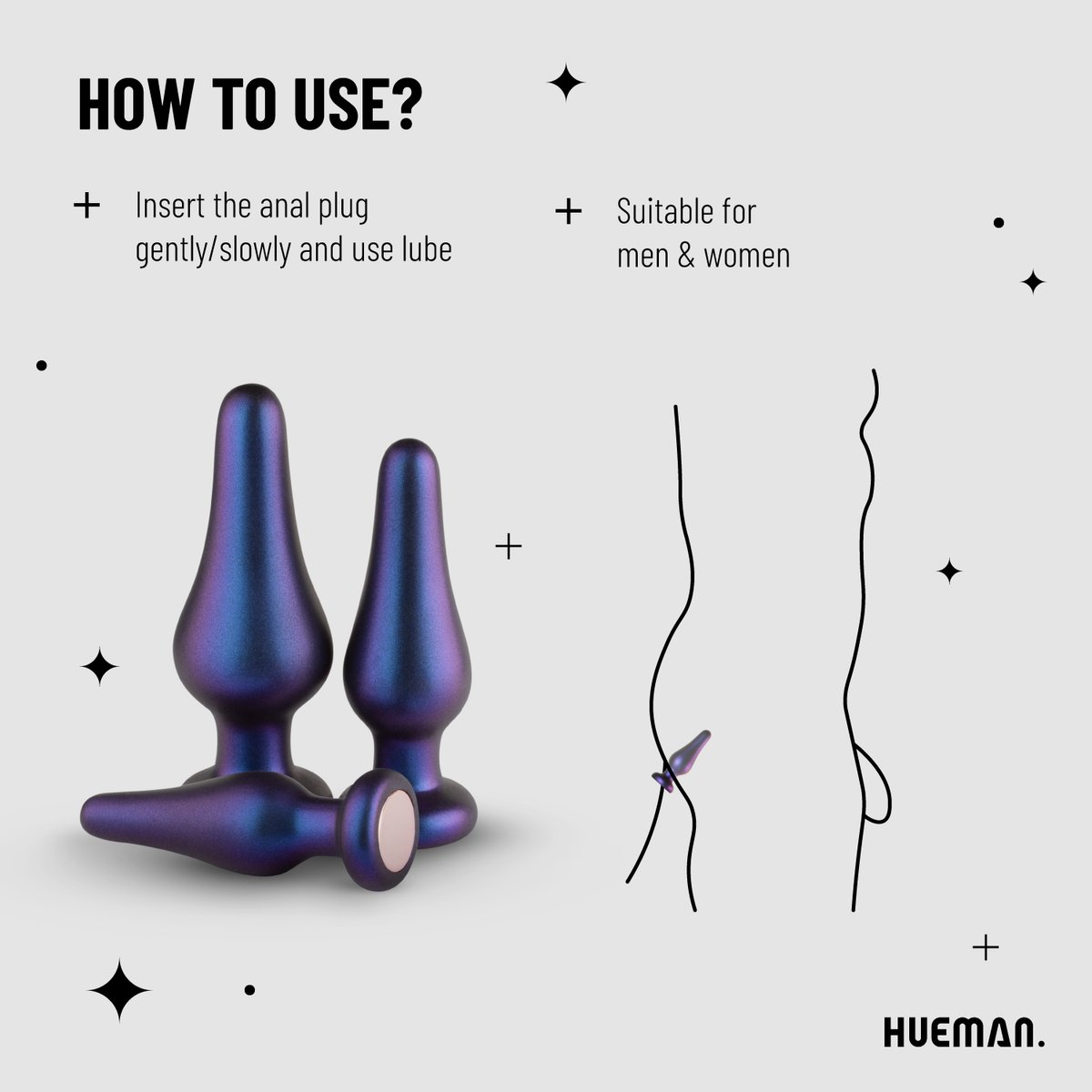 Hueman - Comets Buttplug Set