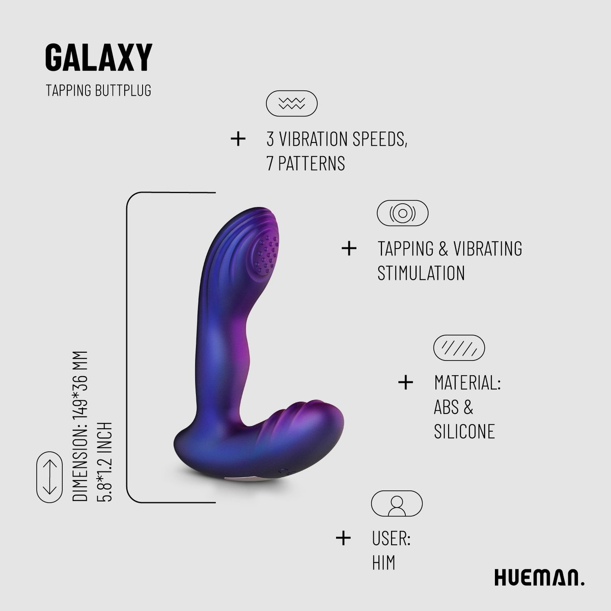 Hueman - Tappende Buttplug