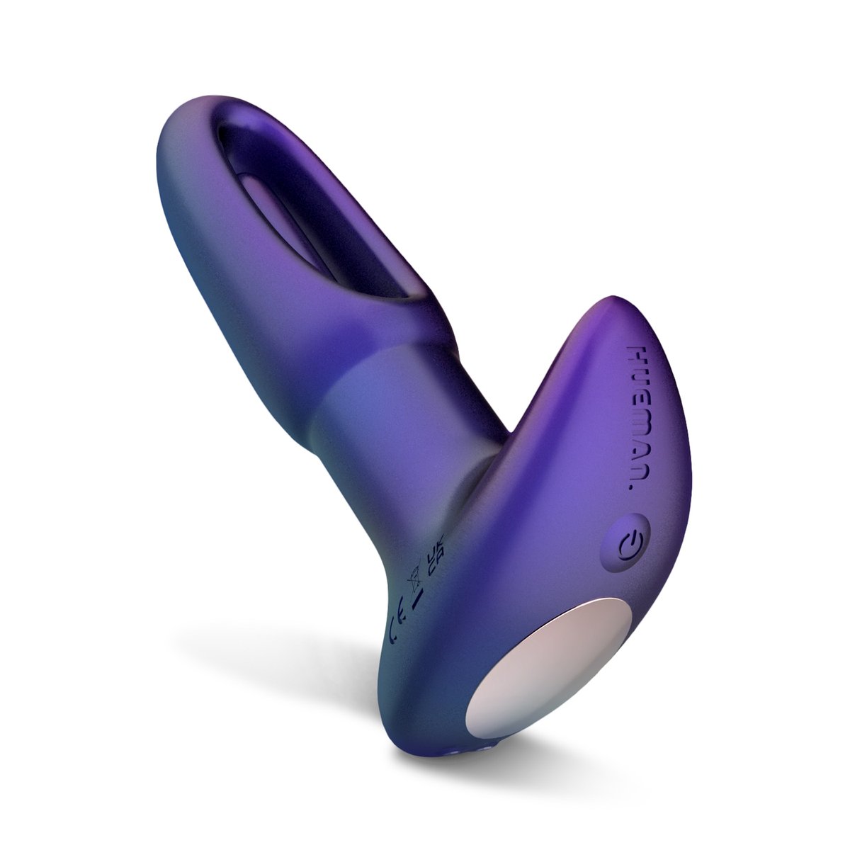 Hueman - Voyager Vibrerende Butt Plug met Tikfunctie - Paars
