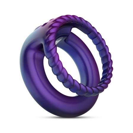 Hueman - Jupiter Vibrating Cock and Ball Ring - Purple Hueman - Jupiter Vibrating Cock and Ball Ring - Purple