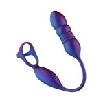 Hueman - Deep Impact Cock- & Ballring - Met Stotende Prostaatstimulator