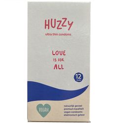 Huzzy 12er Pack vegane Ultra-Dünne Kondome
