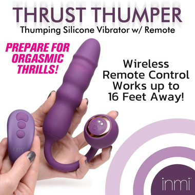 Thru Thumper Stoender Silikonvibrator mit Fernbedienung - AMORELIE