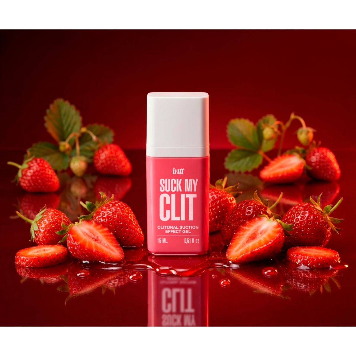 INTT - Suck My Clit Gel Wilde Aardbei - 15ml - Afbeelding 8
