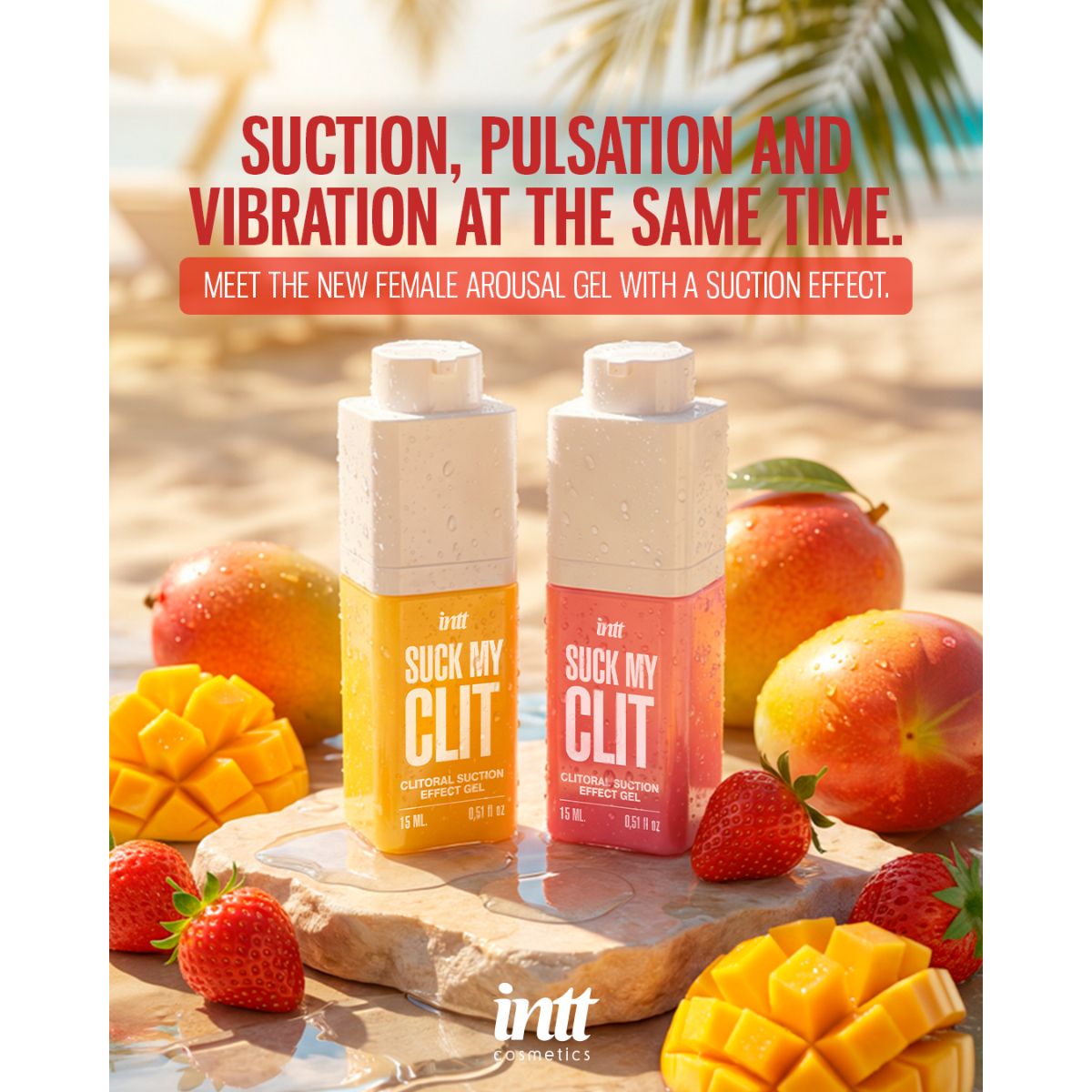 INTT - Suck My Clit Gel Wilde Aardbei - 15ml - Afbeelding 5