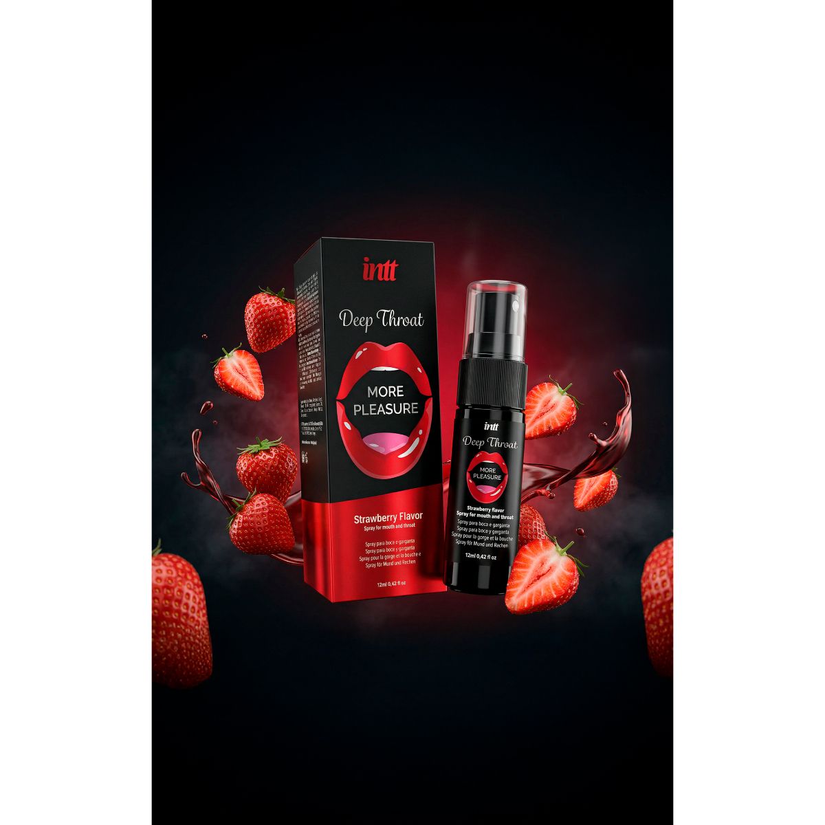 INTT - Spray Deep Throat Strawberry - 12 ml foto 2