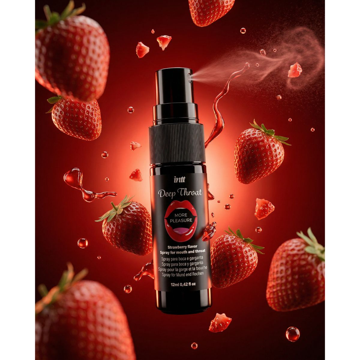 INTT - Spray Deep Throat Strawberry - 12 ml foto 3