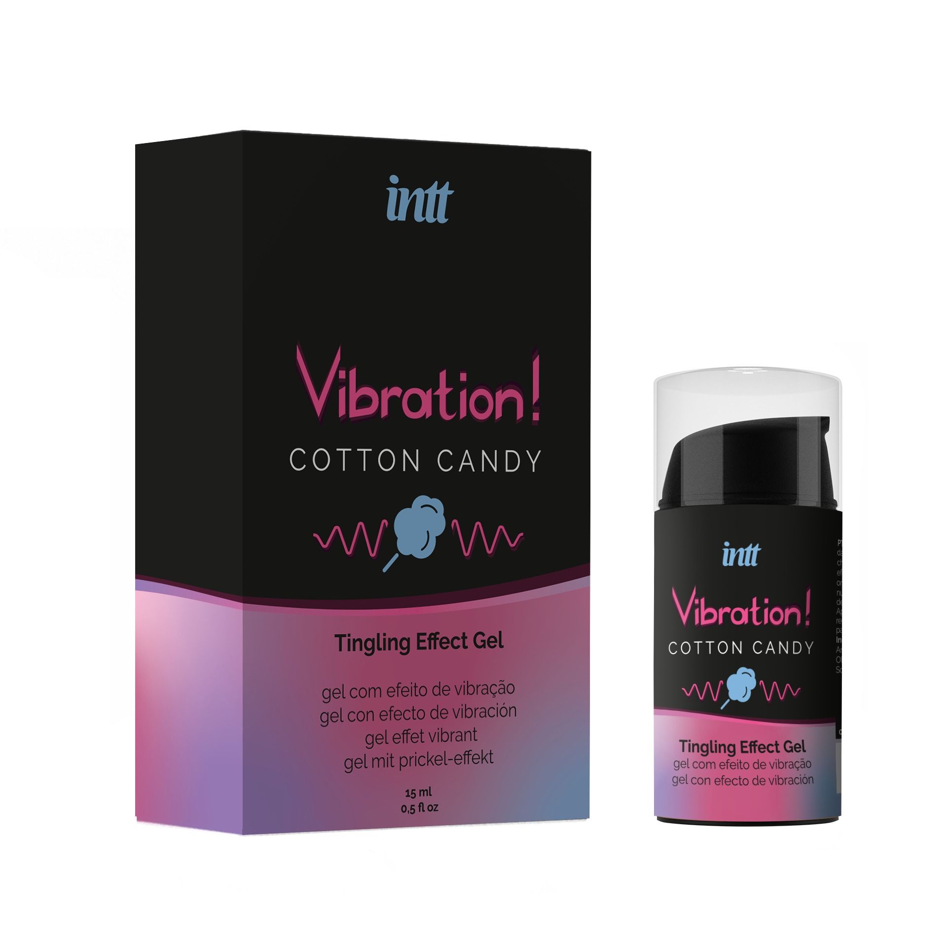 INTT - Vibration Cotton Candy Tingly Gel - 15 ml - EasyToys