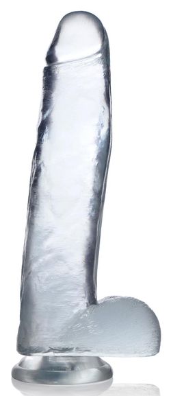 Dildo transparente Impulso-Deportivo C - 31 cm