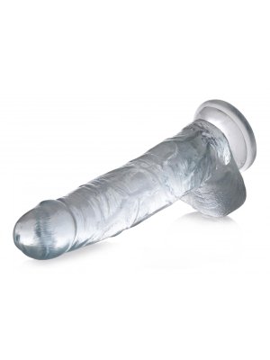 Jock C-Thru Transparante Dildo - 27 cm.