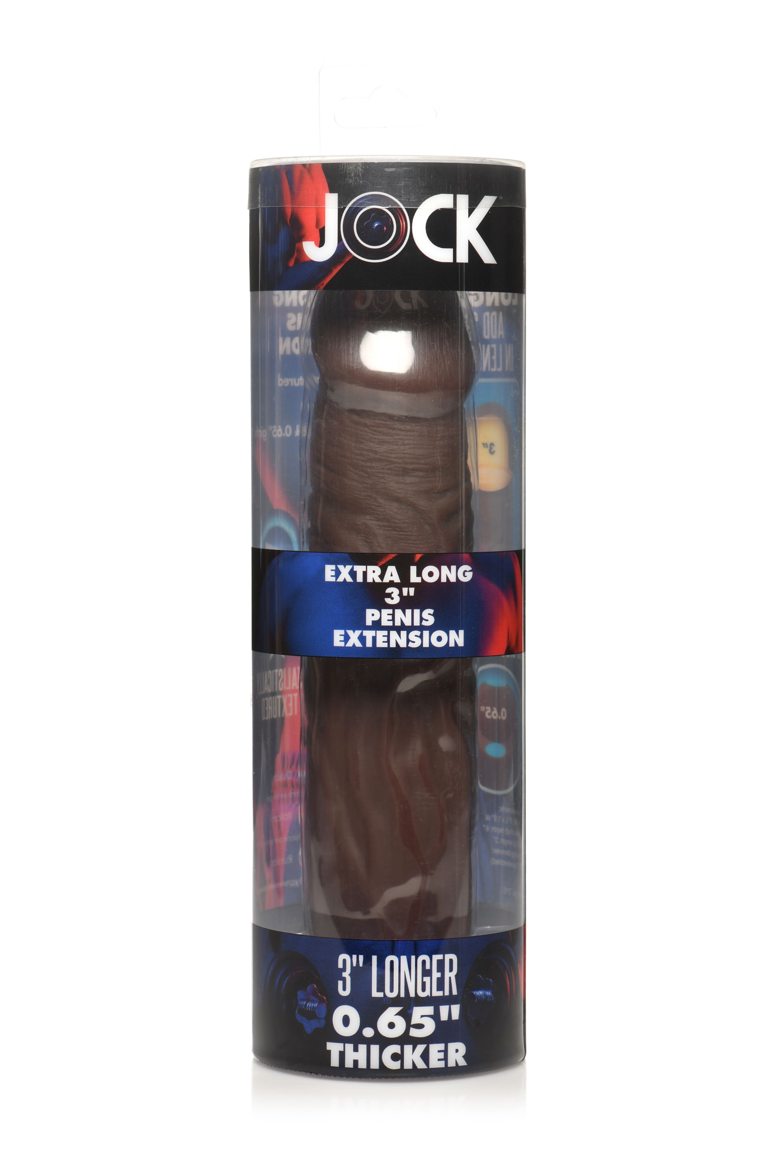 JOCK Extra Lange Penis Sleeve 22,5 cm - Bruin foto 5