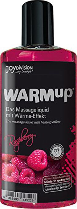 Aceite de masaje WARMup Raspberry - 150 ml