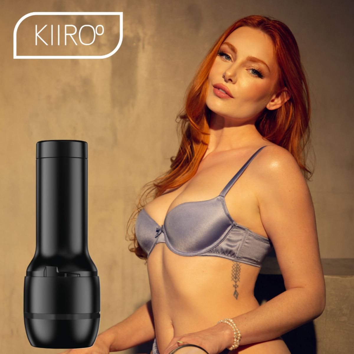Kiiroo - Feel Lacy Lennon Stroker - Zwart