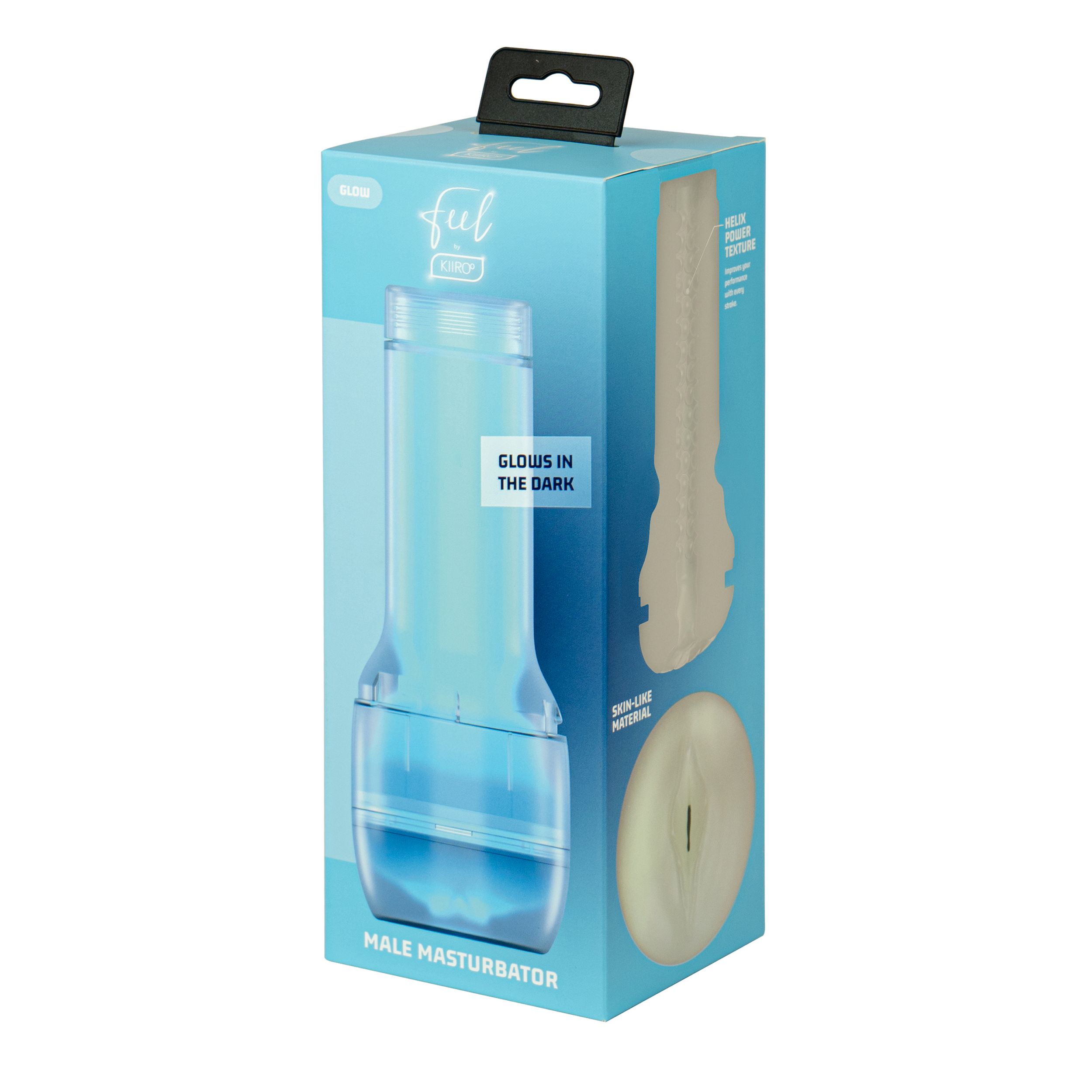 Kiiroo - FeelGlow Stroker - Glow-in-the-Dark Zwart