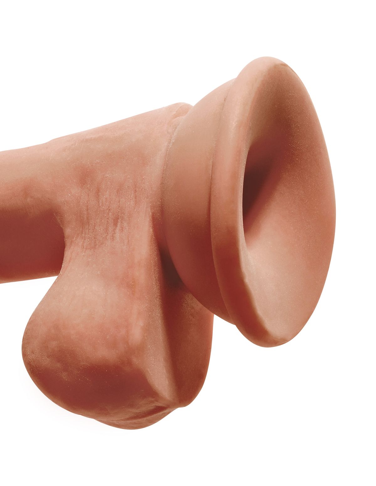 King Cock Plus - Triple Density Dildo met Ballen Beige - 20 cm foto 6