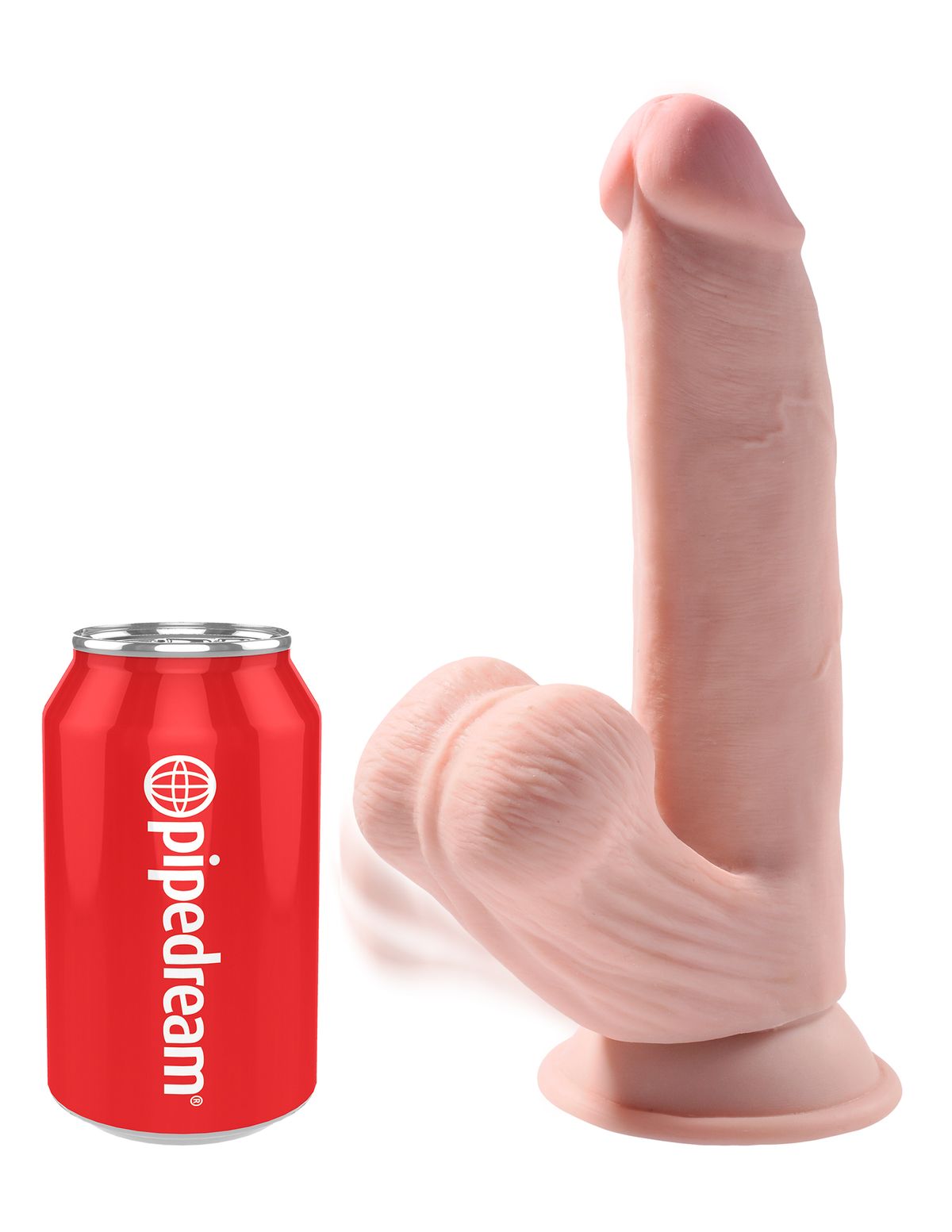 King Cock Plus - Triple Density Dildo Met Bewegende Balzak - 23 cm foto 3