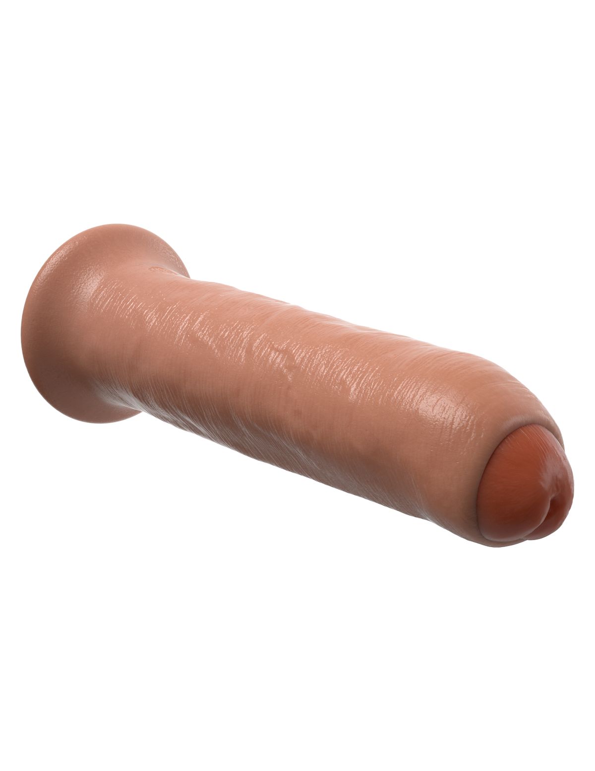 King Cock - Uncut Dildo met Beweegbare Voorhuid Tan - 18 cm foto 5