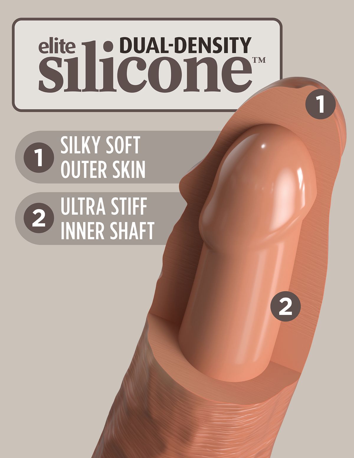 King Cock Elite - Comfy Body Dock Strap-on Set - 21 cm foto 5