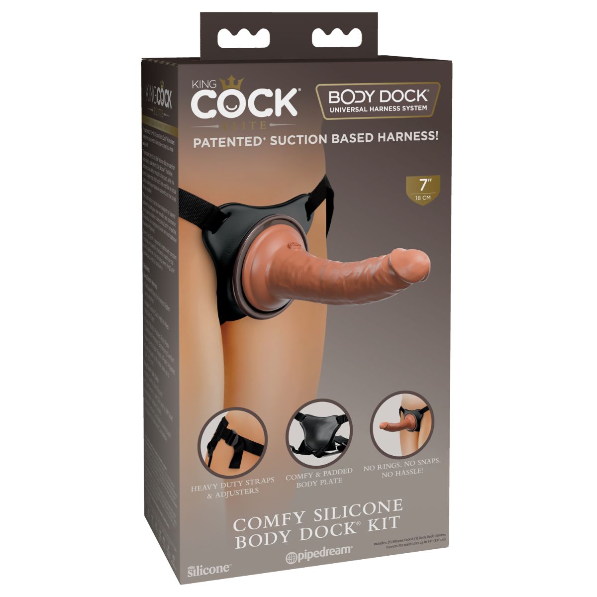 King Cock Elite - Comfy Body Dock Strap-on Set - 21 cm foto 8
